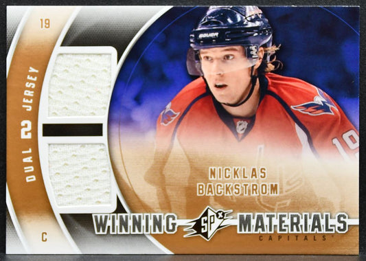 2011-12 SPx Winning Materials Nicklas Backstrom WM-NB Capitals Jersey 3158