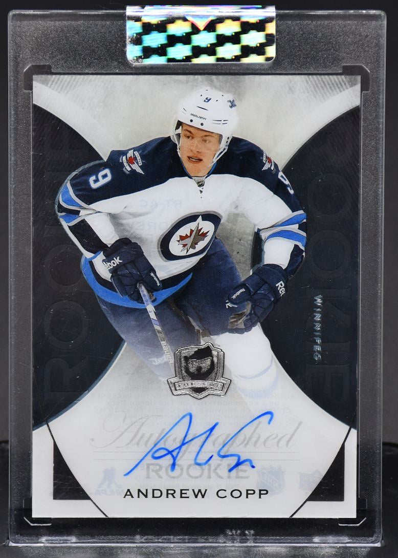 2021-22 UD Clear Cut Andrew Copp RT-AC Winnipeg Jets RC Auto