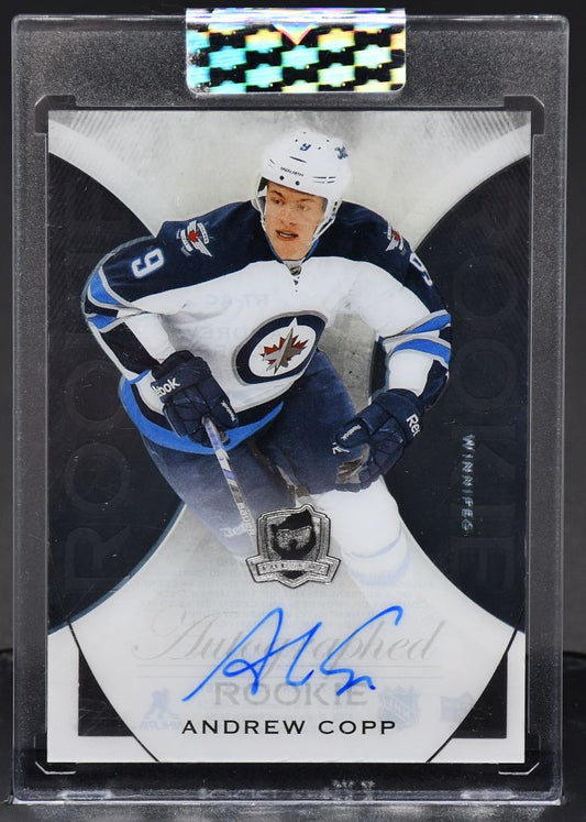 2021-22 UD Clear Cut Andrew Copp RT-AC Winnipeg Jets RC Auto