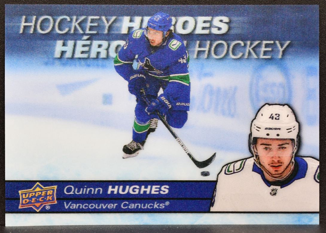 2021-22 Upper Deck Tim Hortons Hockey Heroes Quinn Hughes H-8 Vancouver Canucks 7900