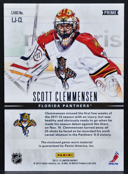 2012-13 Panini Limited Prime Scott Clemmensen Florida Panthers 23/25 Patch 6040