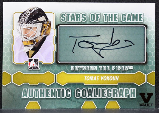2012-13 In The Game Between The Pipes Goaliegraphs Vault Vokoun Auto 0798