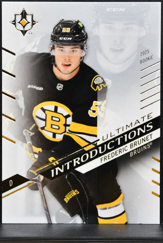 2025-26 UD Ultimate Collection Introductions Frederic Brunet Bruins RC 0410