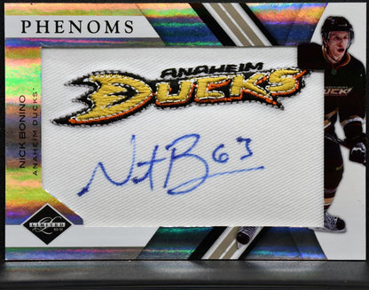 2010-11 Panini Phenom Rookie Nick Bonino 187 Ducks RC Auto /299 Patch 4979