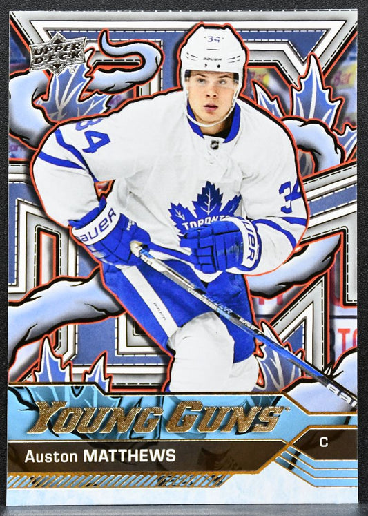 2024-25 Upper Deck Series 2 Young Guns Renewed Auston Matthews Maple Leafs 5206