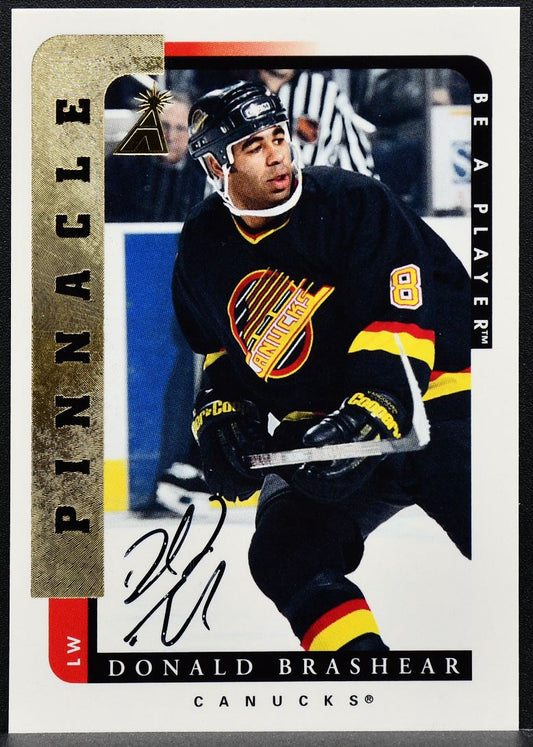 1996-97 Pinnacle Be A Player Signature Donald Brashear 181 Auto 0282
