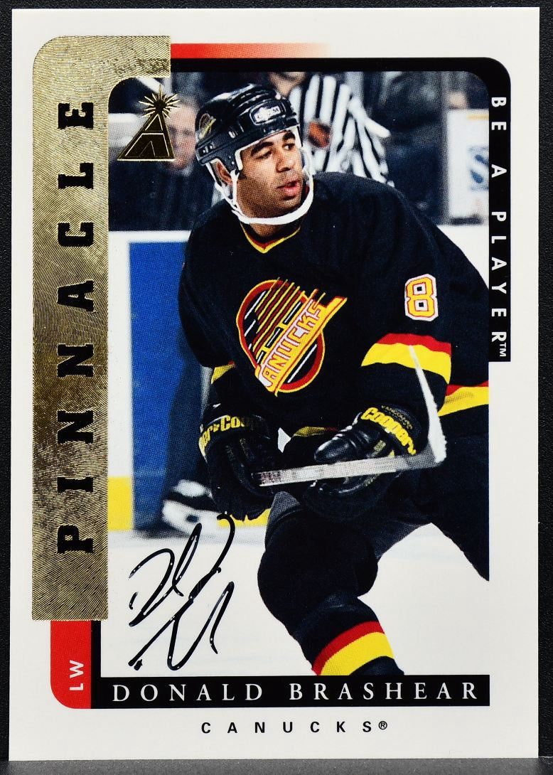 1996-97 Pinnacle Be A Player Signature Donald Brashear 181 Auto 0282