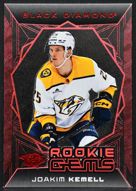 2025-26 UD Black Diamond Gems Red Kemell RG-JK Nashville Predators RC /100 1268