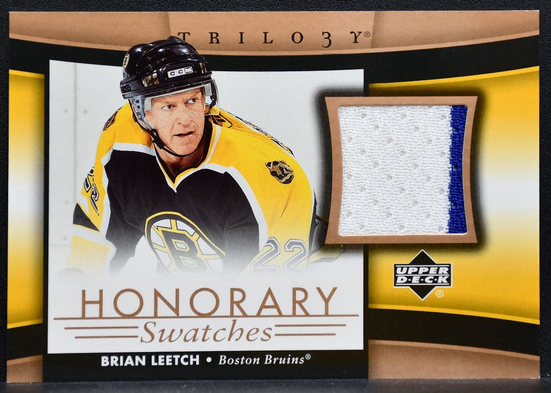 2005-06 Upper Deck Trilogy Honorary Swatches Brian Leetch Bruins Jersey 0752