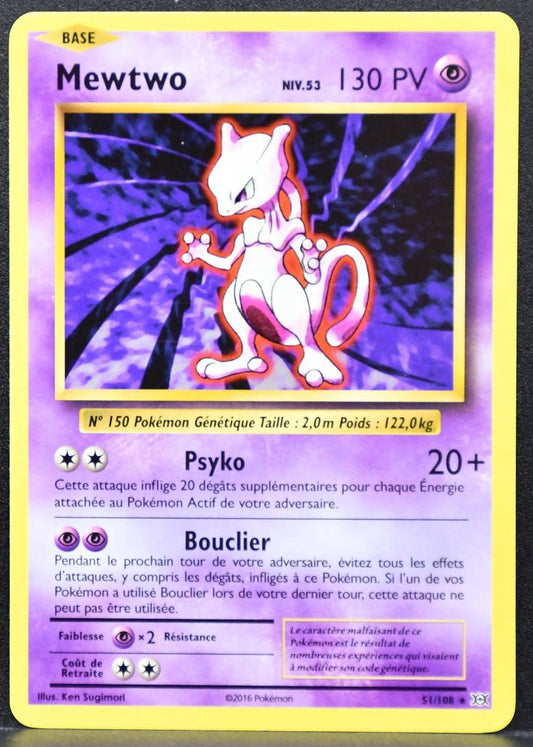 Pokémon Mewtwo French XY: Evolutions 51/108 MP French