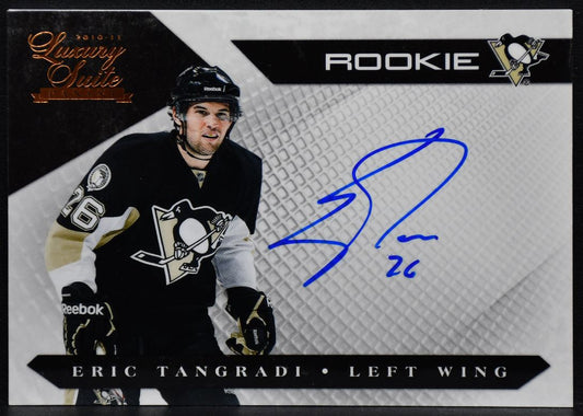 2010-11 Panini Luxury Suite Eric Tangradi 168 Pittsburgh Penguins RC Auto /499