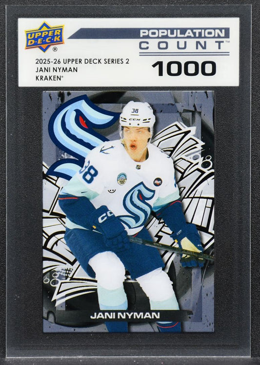 2025-26 Upper Deck Series 2 Population Count 1000 Jani Nyman PC-43 1869