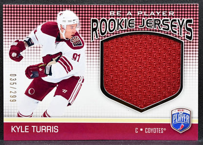 2008-09 UD Be A Player Rookie Jerseys Kyle Turris Coyotes RC 035/299 Jersey 0833