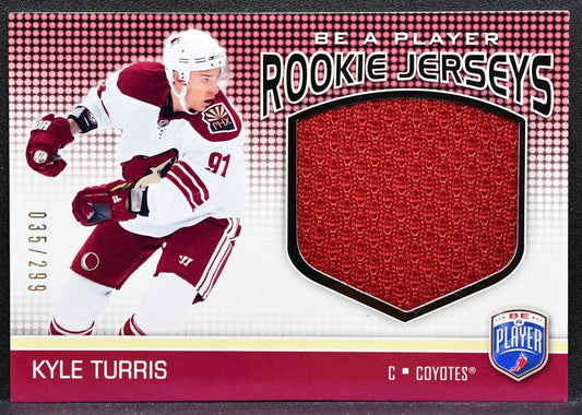 2008-09 UD Be A Player Rookie Jerseys Kyle Turris Coyotes RC 035/299 Jersey 0833