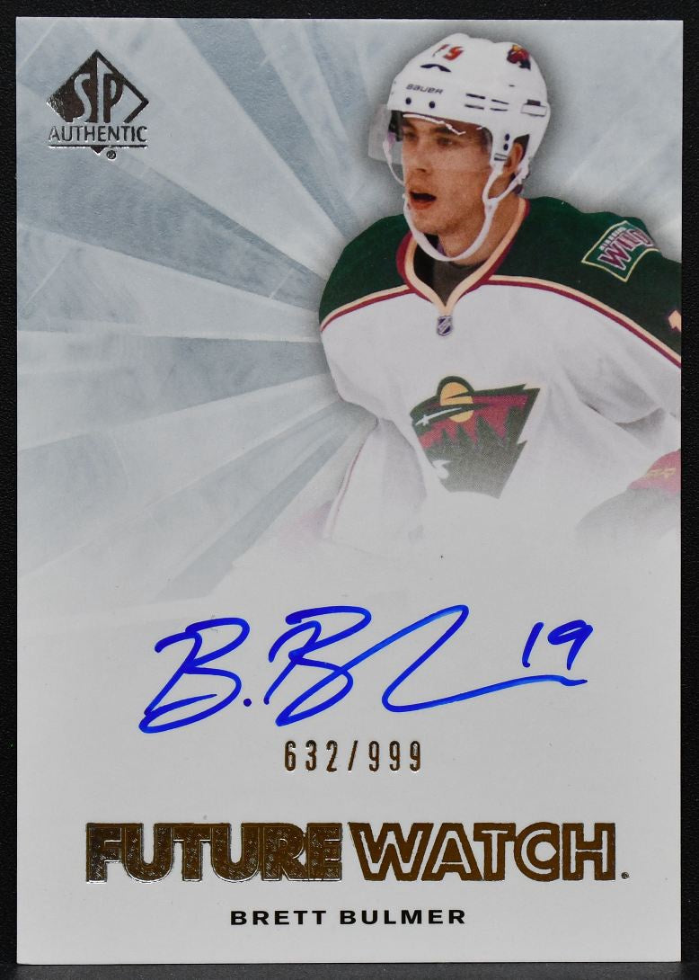 2011-12 SP Authentic Future Watch Brett Bulmer 271 Wild RC Auto 632/999 2193