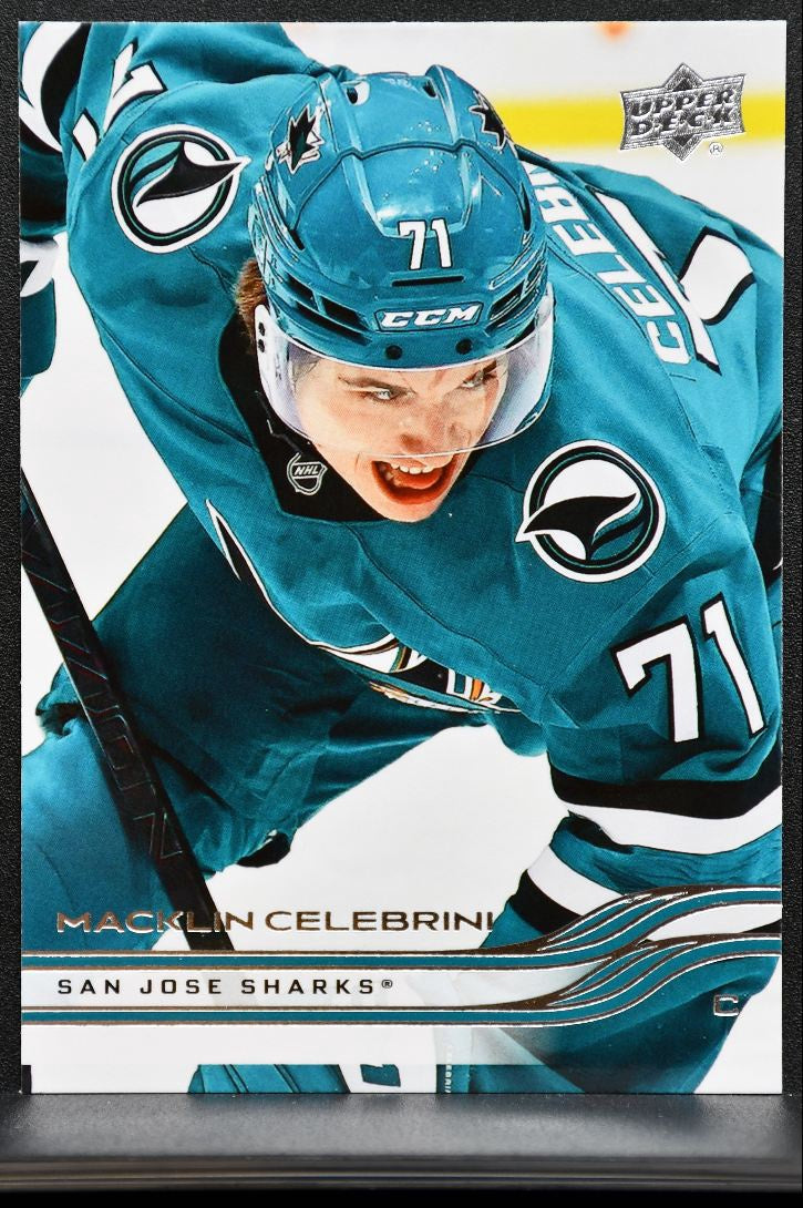 2025-26 Upper Deck Series 1 Macklin Celebrini 136 San Jose Sharks 4120
