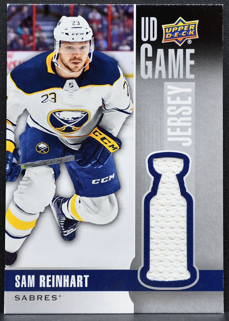 2019-20 Upper Deck Series 1 UD Game Jersey Sam Reinhart GJ-SR Sabres Jersey 8018
