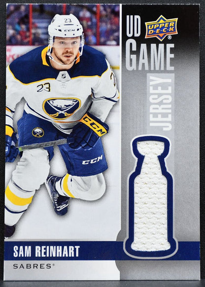 2019-20 Upper Deck Series 1 UD Game Jersey Sam Reinhart GJ-SR Sabres Jersey 8018
