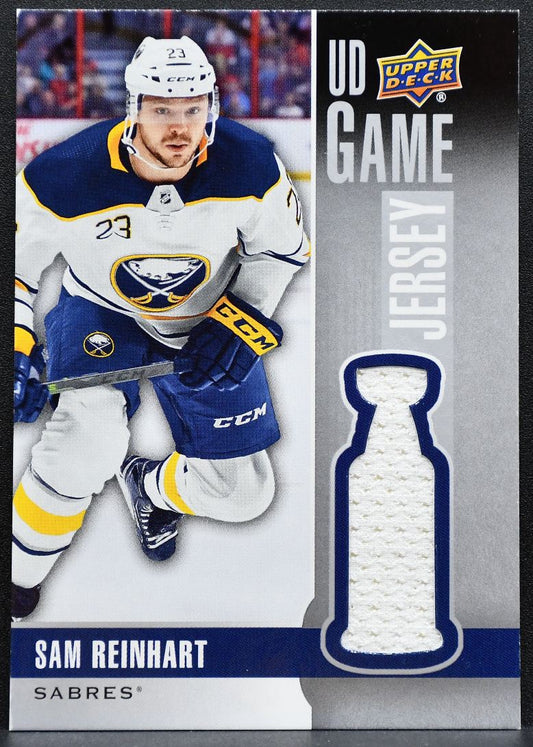 2019-20 Upper Deck Series 1 UD Game Jersey Sam Reinhart GJ-SR Sabres Jersey 8018