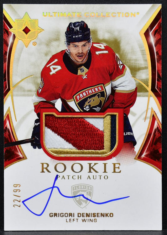 2021-22 UD Ultimate Collection Patch Auto Denisenko 111 RC Auto Patch 2651