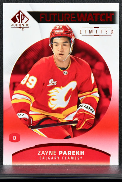 2025-26 SP Authentic Future Watch Limited Red Zayne Parekh RC 9225