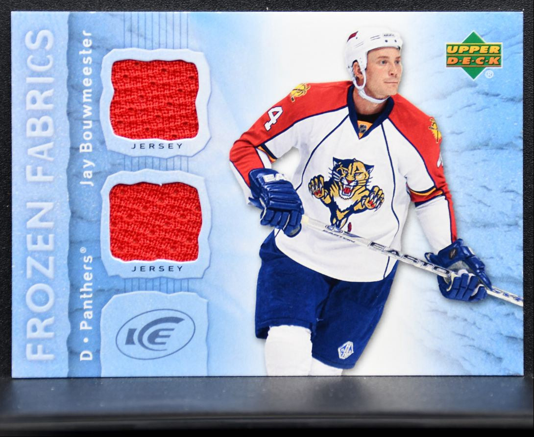 2007-08 UD Ice Frozen Fabrics Jay Bouwmeester FF-JB Jersey 2753