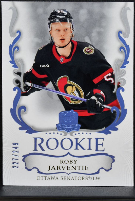 2023-24 UD The Cup Rookie Base Roby Jarventie 194 Ottawa Senators RC /249 0496