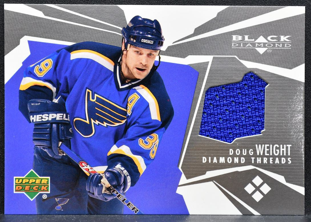 2003-04 Upper Deck Black Diamond Threads Doug Weight DT-DW Blues Jersey 5765