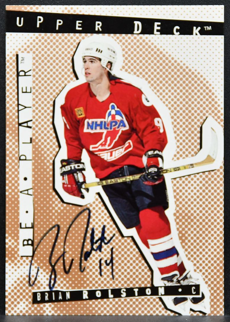 1994-95 Upper Deck Be A Player Autographs Brian Rolston 33 Devils Auto 2588