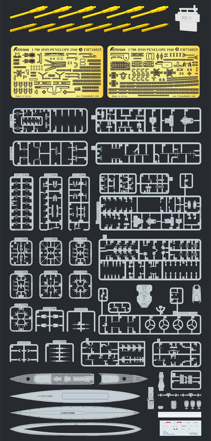 Flyhawk Model 1/700 HMS Penelope 1940 (Deluxe Edition)