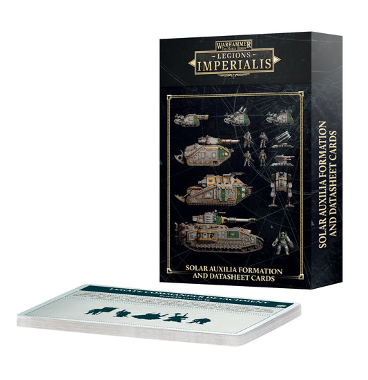 Legions Imperialis Solar Auxilia Formation & Datasheet Cards (PRE ORDER) (RELEASE SEPTEMBER 13)