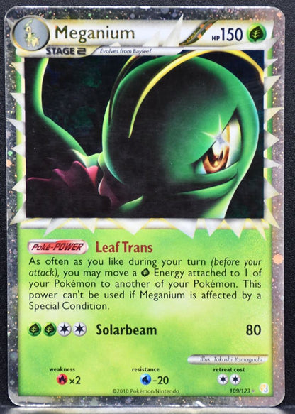 Pokémon Meganium (Prime) HeartGold SoulSilver Damaged 109/123 DM English