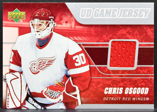 2006-07 Upper Deck Game Jerseys Chris Osgood J-CO Detroit Red Wings Jersey 6340