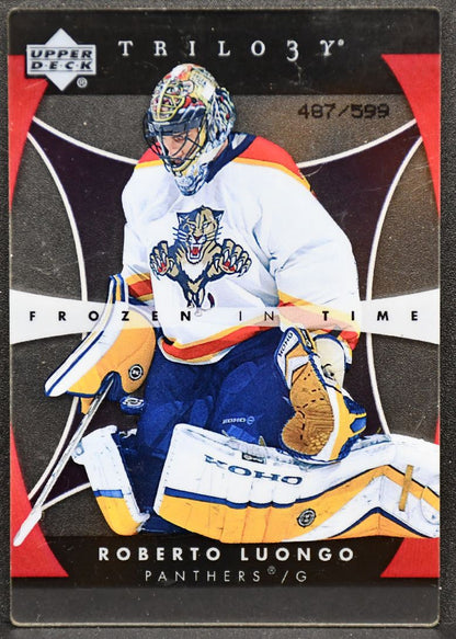 2005-06 UD Trilogy Frozen In Time Roberto Luongo 140 Florida Panthers 497/599 5630