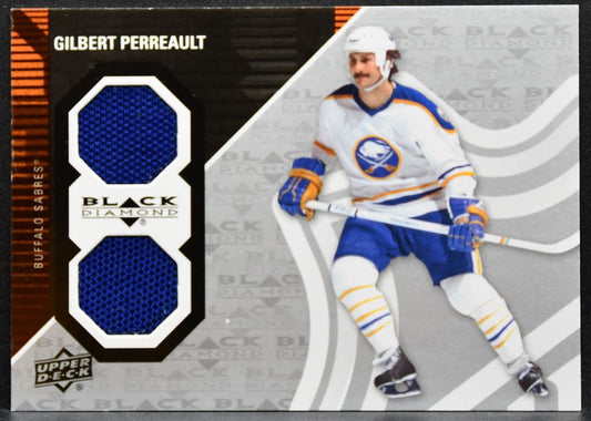 2011-12 UD Black Diamond Dual Jerseys Gilbert Perreault Sabres Jersey 3059