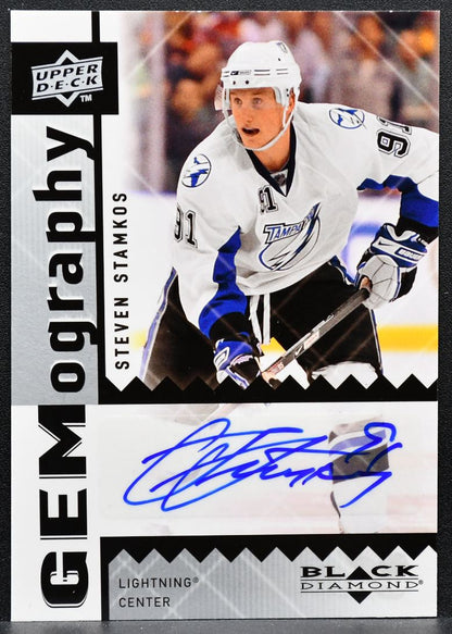 2009-10 UD Black Diamond Gemography Steven Stamkos GSS Lightning Auto 7245