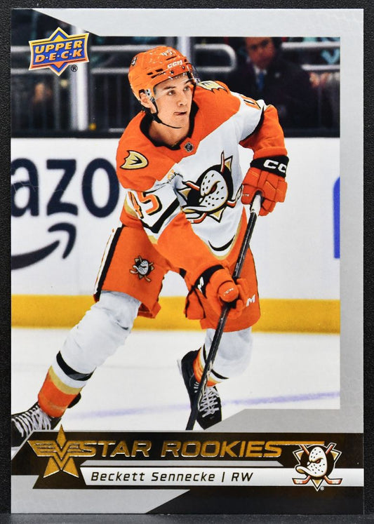 2025-26 Upper Deck NHL Star Rookies Box Set Beckett Sennecke 7 Ducks RC 6166