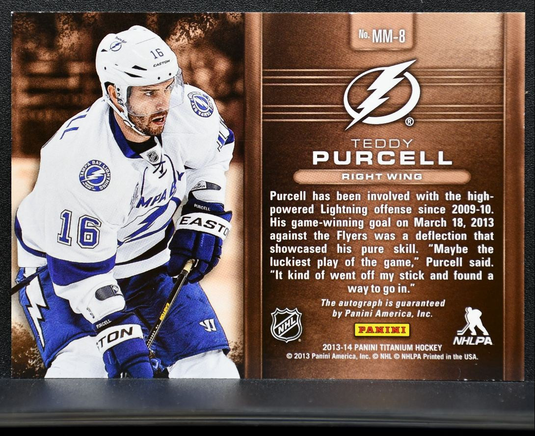 2013-14 Panini Titanium Metallic Marks Bronze Auto Purcell Auto 0582