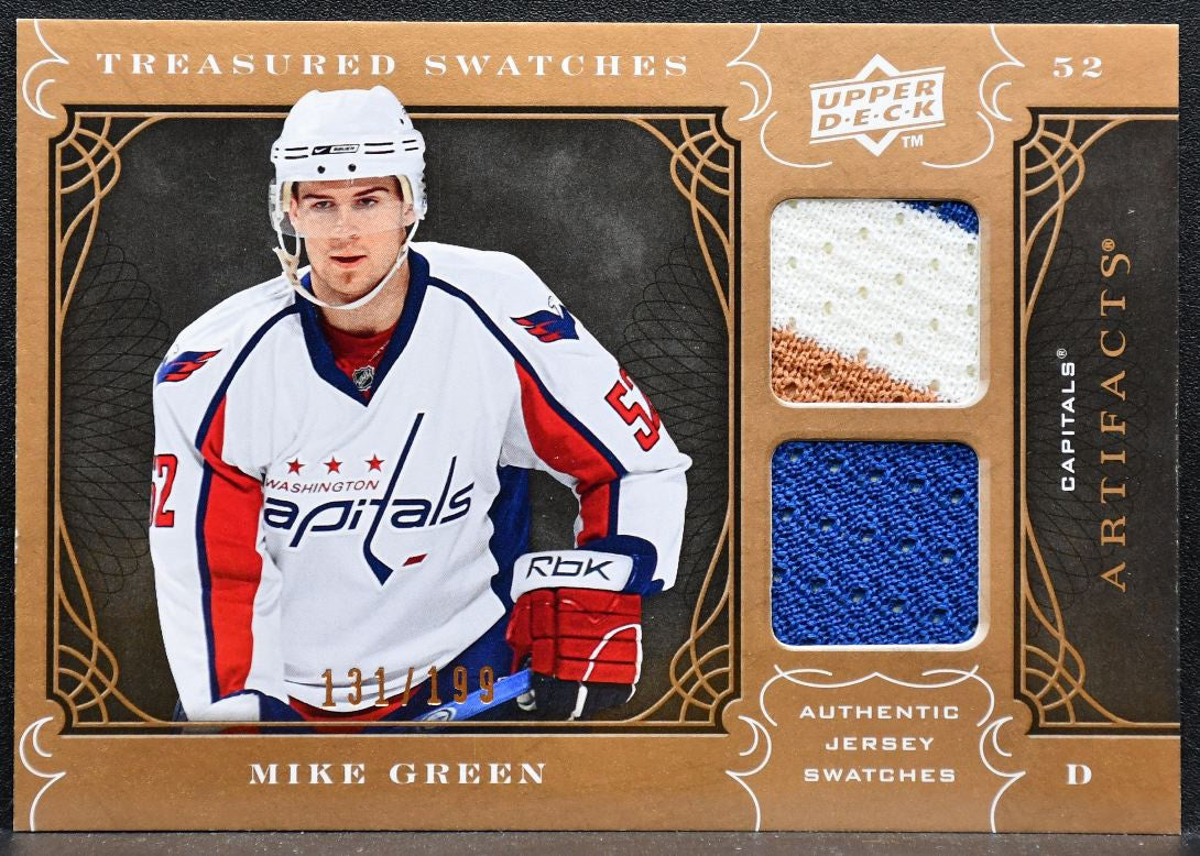 2009-10 UD Artifacts Treasured Swatches Mike Green Capitals 131/199 Jersey 5987