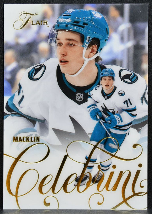 2025-26 Flair Macklin Celebrini 106 San Jose Sharks 4254