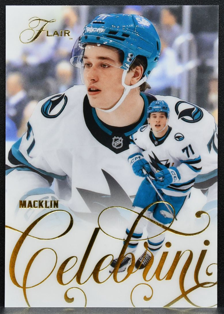 2025-26 Flair Macklin Celebrini 106 San Jose Sharks 4254