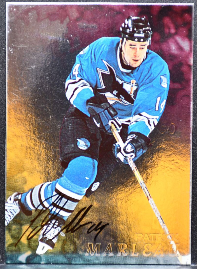 1998-99 Be a Player Autographs Patrick Marleau 120 San Jose Sharks Auto 9380