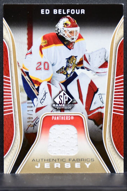 2006-07 SP Game Used Authentic Fabrics Ed Belfour Panthers 038/100 Jersey 2202