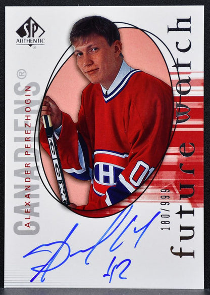 2005-06 SP Authentic Future Watch Auto Alexander Perezhogin RC Auto 0262