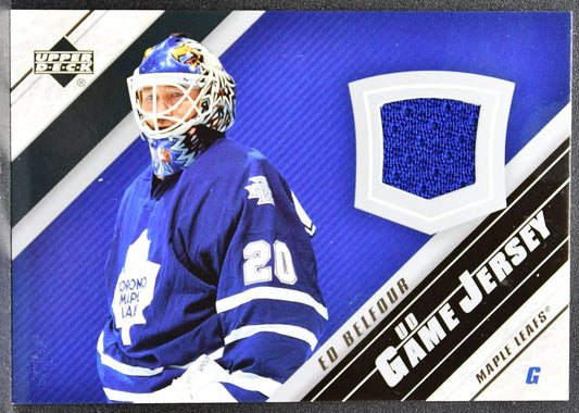 2005-06 Upper Deck Series 2 UD Game Jerseys Ed Belfour Maple Leafs Jersey 1962