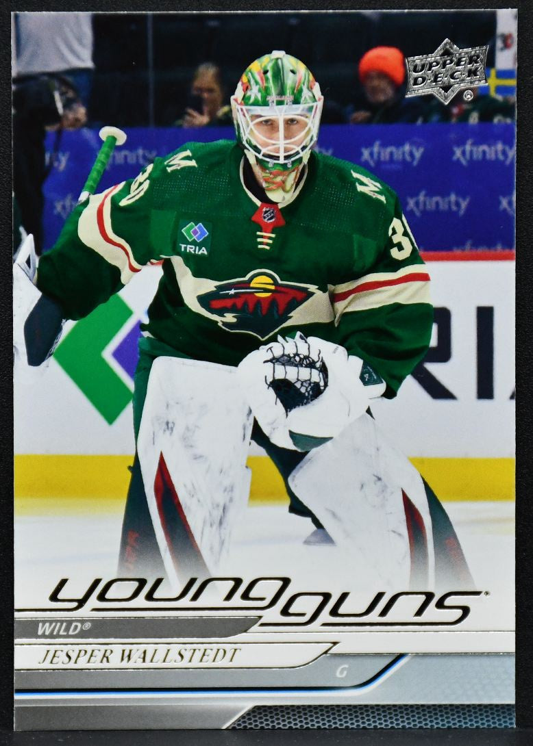 2024-25 Upper Deck Series 1 Young Guns Jesper Wallstedt 202 Minnesota Wild RC 1190