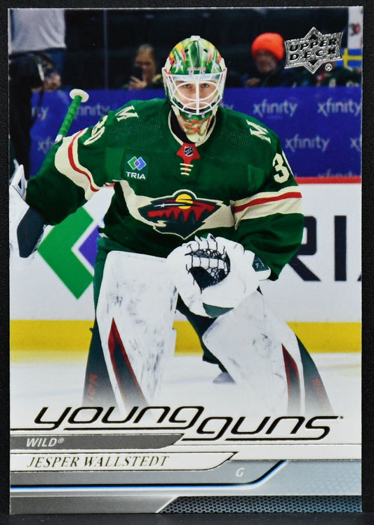 2024-25 Upper Deck Series 1 Young Guns Jesper Wallstedt 202 Minnesota Wild RC 1190