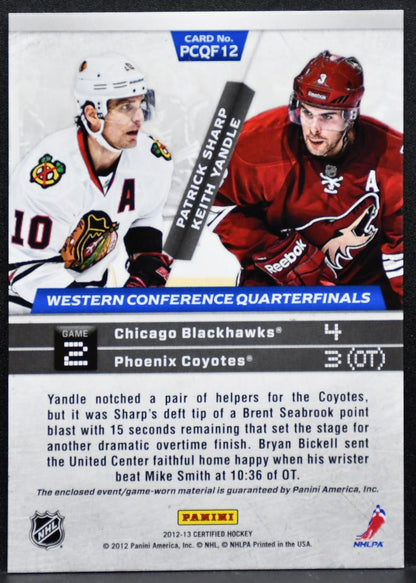 2012-13 Certified Path to the Cup QF Sharp/Yandle 242/250 Jersey 7577
