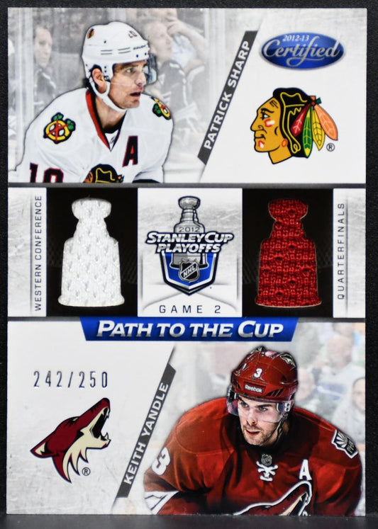 2012-13 Certified Path to the Cup QF Sharp/Yandle 242/250 Jersey 7577