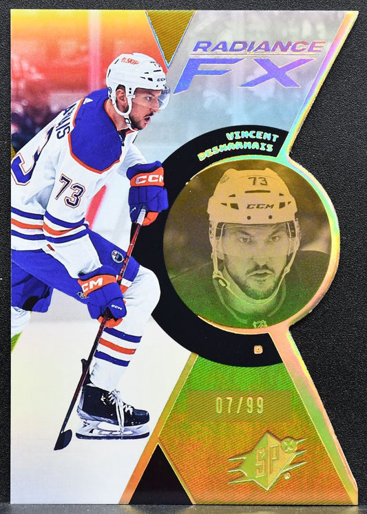 2023-24 SPx Radiance FX Gold Vincent Desharnais RFX-87 Oilers 07/99 7757